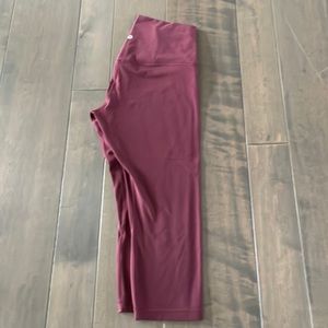 Lululemon maroon Align leggings
